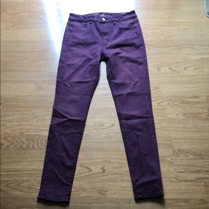 American Eagle maroon high rise jegging